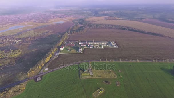 Panorama sobre planta de procesamiento de gas
 - Imágenes, Vídeo