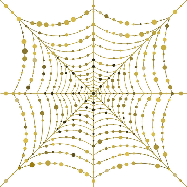 Hanging uniform Web with circles - Vector, afbeelding