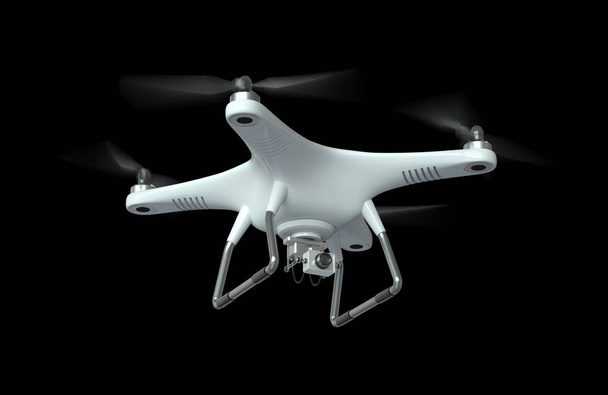 White Drone Quadrocopter  - Photo, Image