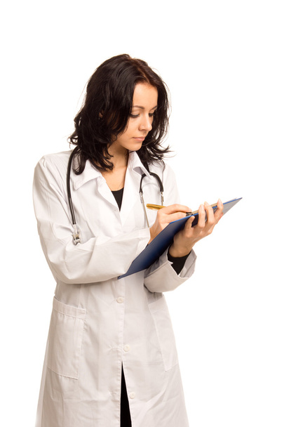 Doctor or nurse taking notes - Photo, image