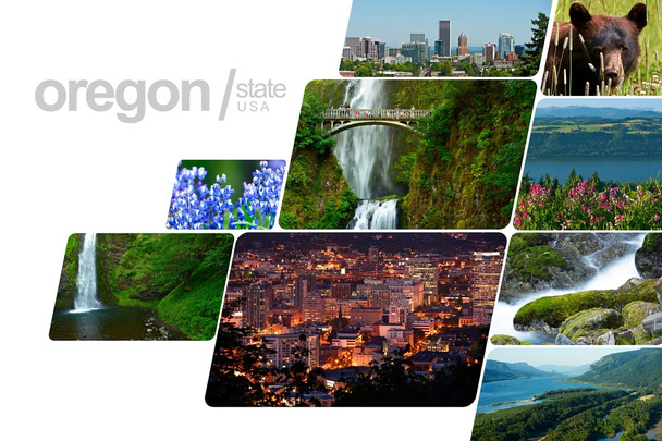 Cartolina Oregon Design
 - Foto, immagini