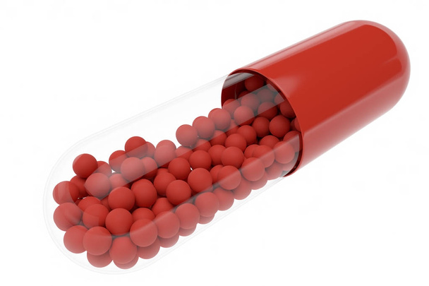 червона таблетка, наповнена яйцями
 - Фото, зображення