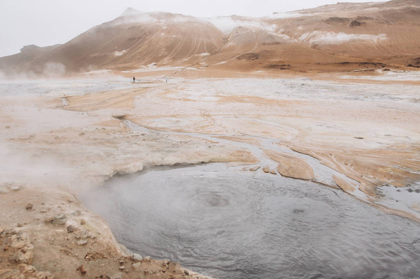 geyser and thermal springs  - Photo, Image