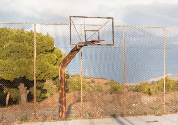 Quadra de basquete Grécia
 - Foto, Imagem