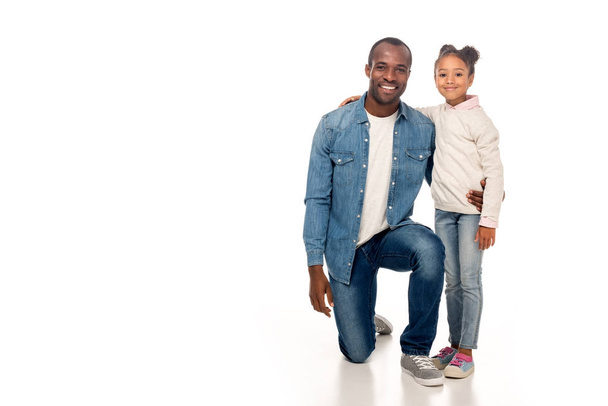 happy african american father and daughter - Valokuva, kuva