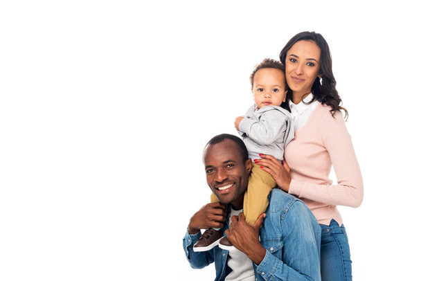 幸せなアフリカ系アメリカ人の家族 - 写真・画像