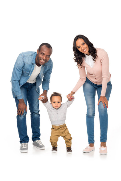 boldog afrikai-amerikai család - Fotó, kép