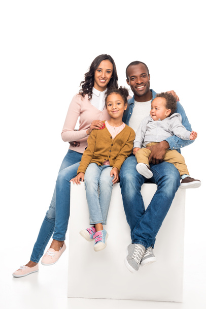 happy african american family - Zdjęcie, obraz
