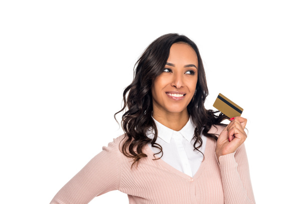 Femme titulaire d'une carte de crédit - Photo, image