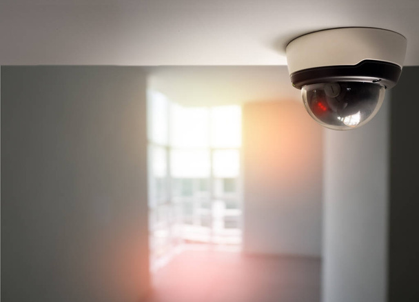 security camera surveillance installed on ceiling - Foto, Imagem