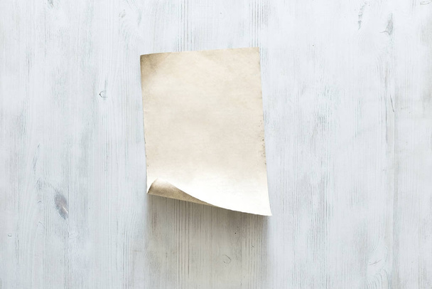blank paper on wooden wall - Photo, Image