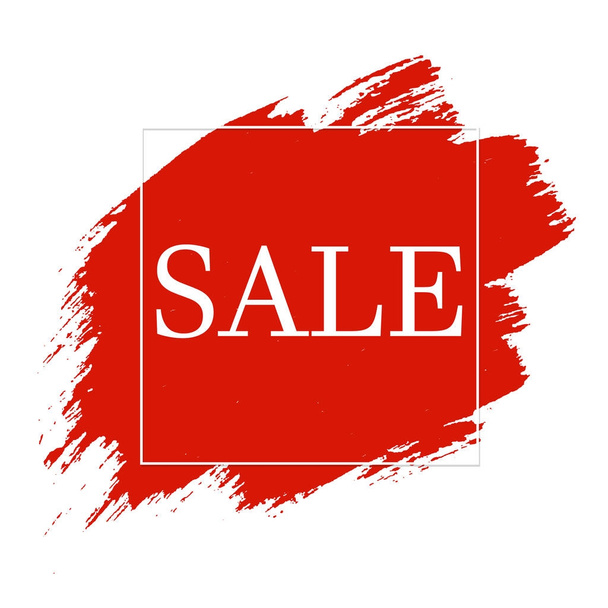 Red Sale Banner - Vector, Image