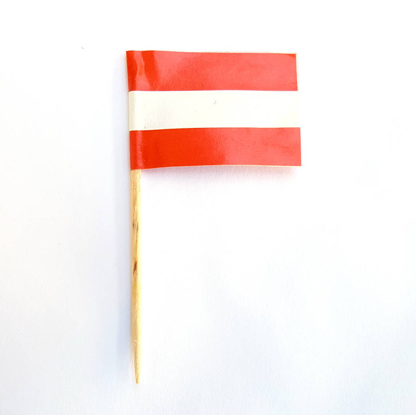 Áustria miniatura ponteiro bandeira de papel
 - Foto, Imagem