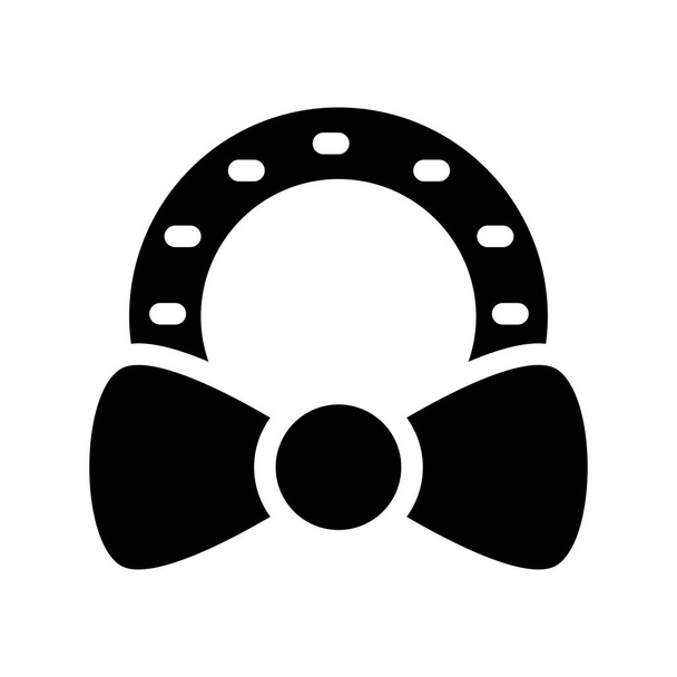 bow Glyphs Vector Icon - Διάνυσμα, εικόνα