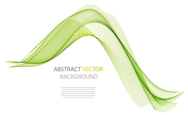 Abstract colorful background with wave, vector - Vektor, kép