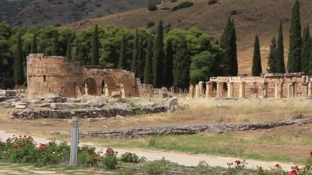 starożytne miasto Hierapolis. Turcja - Materiał filmowy, wideo