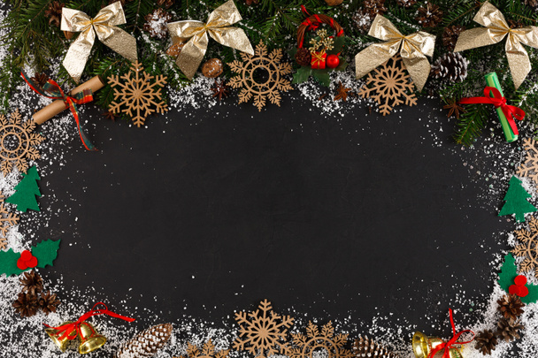 Christmas decoration background, copy space - Photo, Image