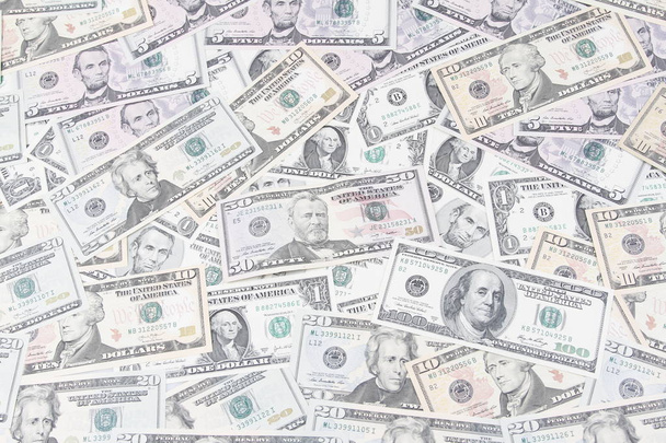 Assorted American banknotes - Фото, зображення