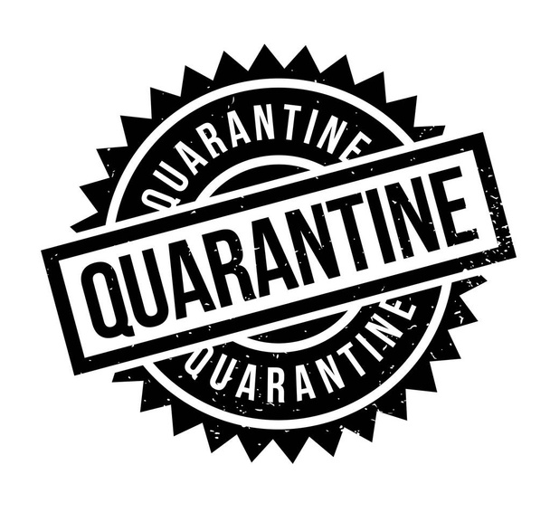Quarantine rubber stamp - Vetor, Imagem