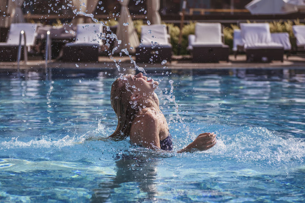 Girl at the pool - Photo, Image