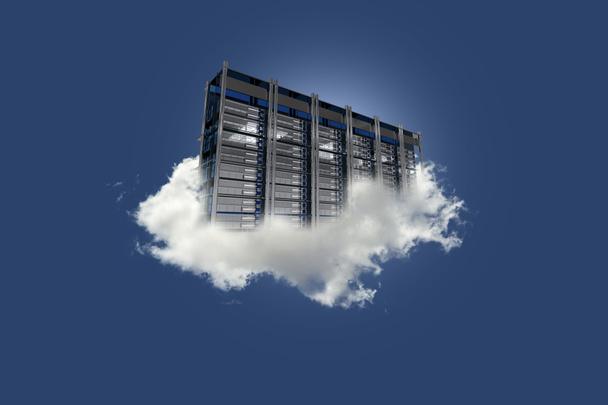 Servidor Cloud en el cielo
 - Foto, imagen
