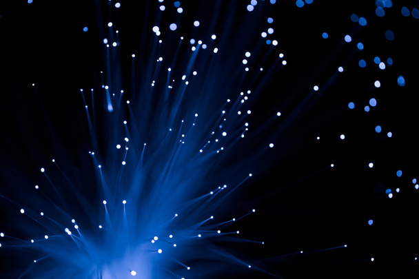 Blue fiber optic - Foto, imagen