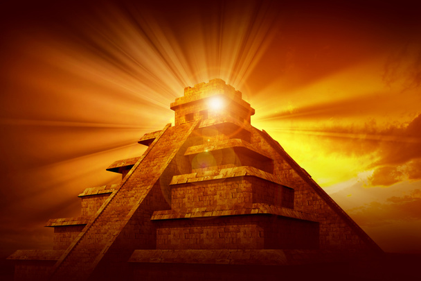 tajemství mayské pyramidy - Fotografie, Obrázek