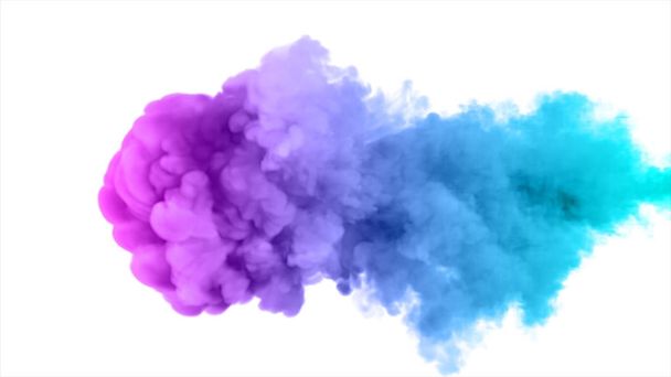 Nuvola colorata inchiostro si muove al rallentatore sotto l'acqua 3d illustrazione
 - Foto, immagini