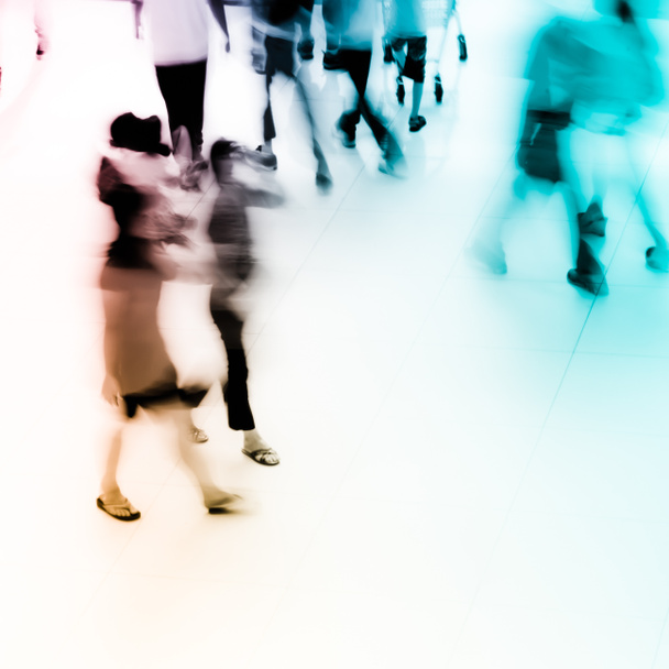 abstracte zakelijke haasten lobby motion blur - Foto, afbeelding