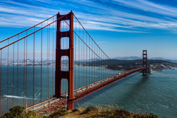 Famous Golden Gate Bridge in San Francisco California United Sta - Photo, Image