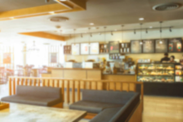 abstrait flou et déconcentré café café et restaurant intérieur pour l'arrière-plan - Photo, image