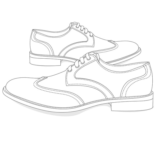 men shoes illustration isolated - Vektor, Bild