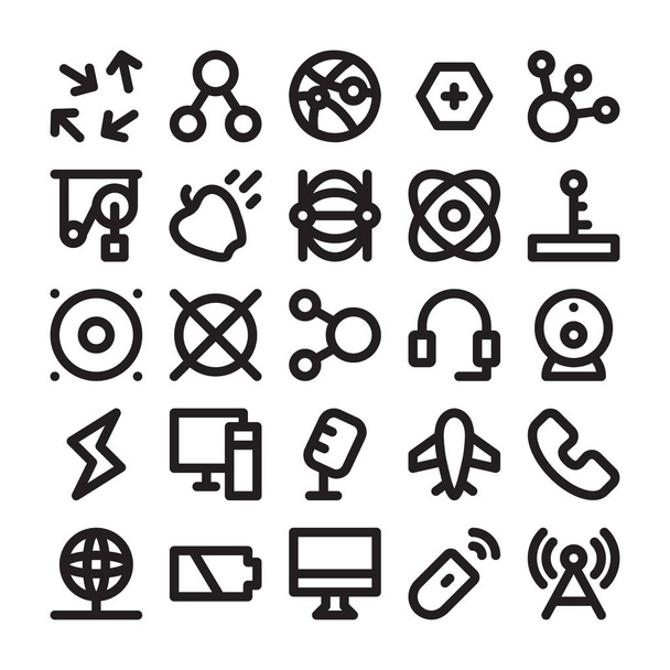 Iconos de línea de ciencia y tecnología 6
 - Vector, Imagen