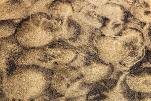 Ziarna wzorki i tekstury na plaży piasek - Zdjęcie, obraz