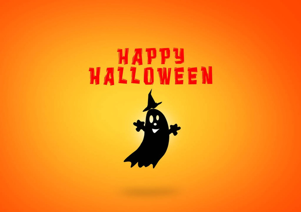 Happy Halloween Text Banner, Vector - Φωτογραφία, εικόνα