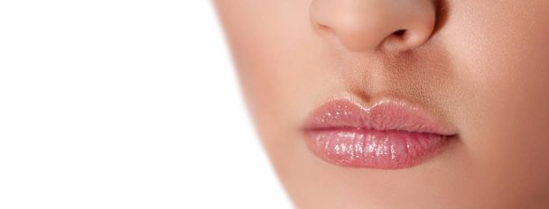 Female lips close up - Foto, Imagem