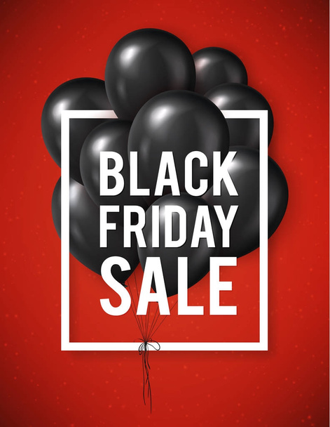 Black Friday sale poster - Vector, imagen