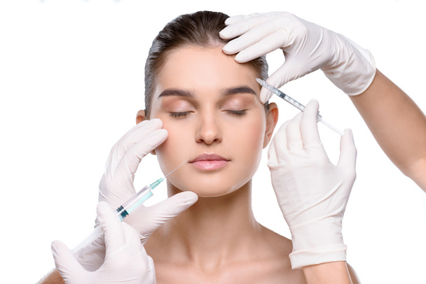  Botox injekcióban részesülő nő - Fotó, kép