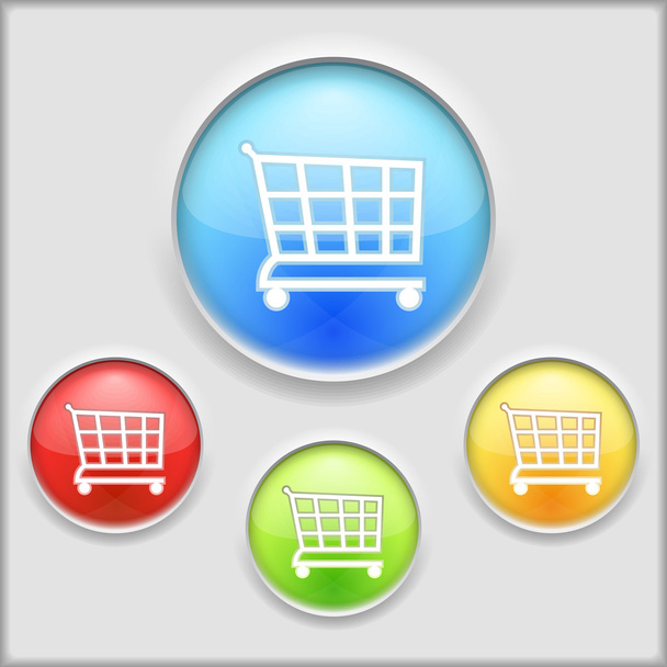 Shopping Cart Icon - Vector, imagen