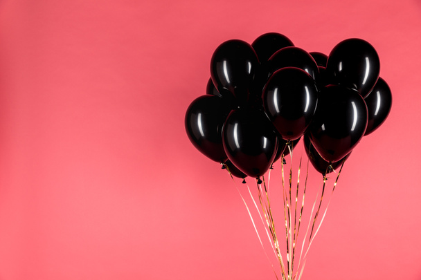 black shiny balloons - Foto, immagini