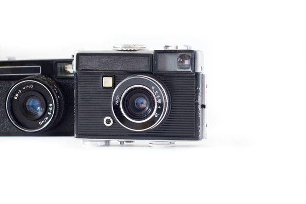 alte Kamera auf weißem Hintergrund retro . - Foto, Bild