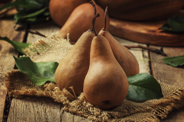 Fresh brown pears  - Fotó, kép