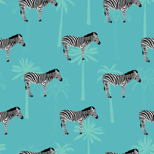 Zebra animal, vector, illustration, - Вектор,изображение