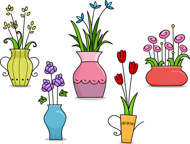Different Kinds of Flower Vases - Foto, afbeelding