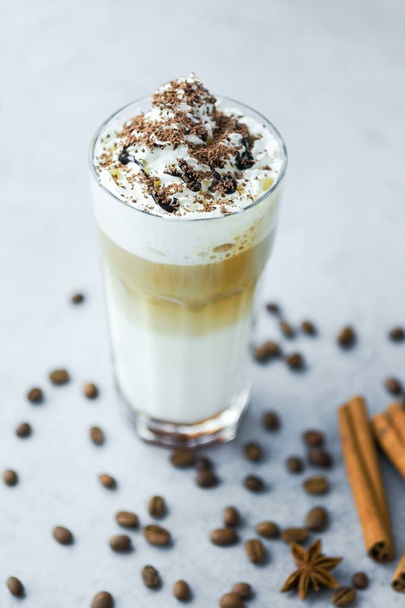 Latte macchiato koffie - Foto, afbeelding