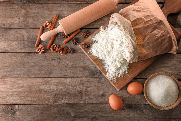 Composition with flour  - Photo, Image