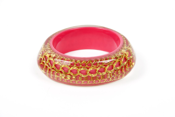 Bracelet rose mode sur fond blanc
 - Photo, image