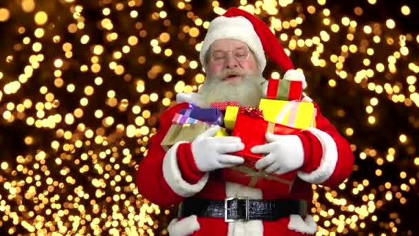 Felice Santa holding regali
. - Filmati, video