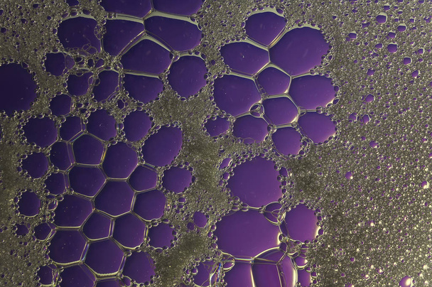 Seifenblasen aus Schaum. Sammlung von farbigen Hintergründen von Seifenblasen aus Schaumstoff - Foto, Bild