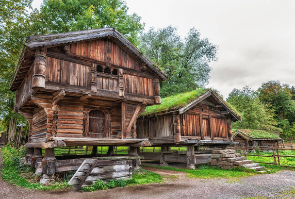Traditional Norwegian House  - Foto, Bild